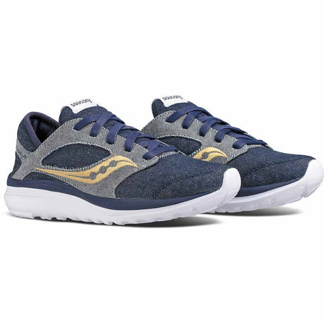 Saucony Kineta Denim chaussure d'entrainement femme vue paire Soccer Sport Fitness