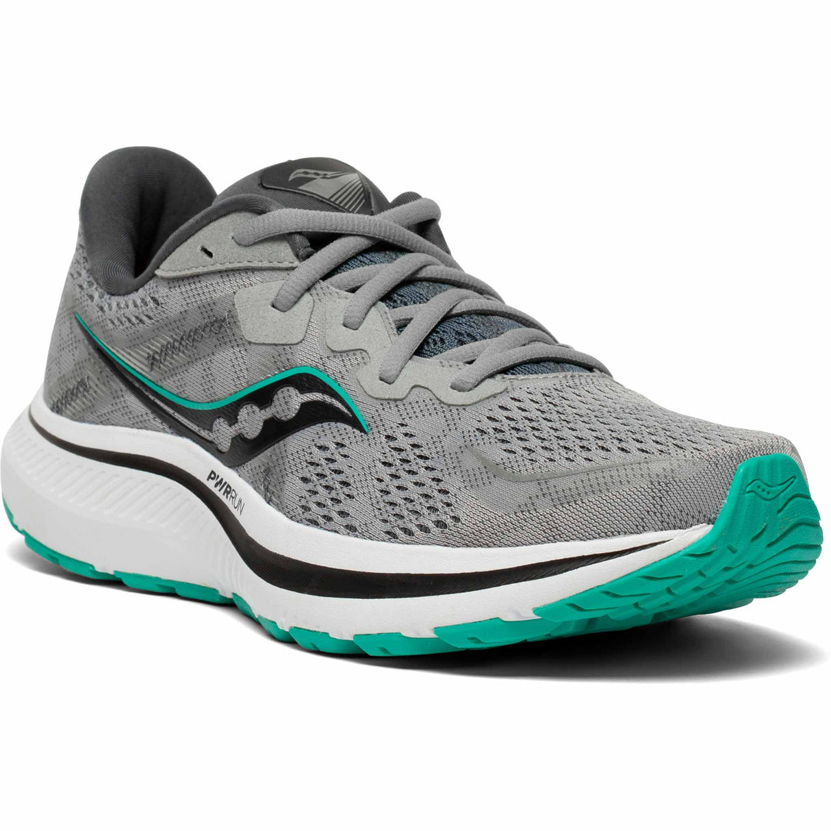 Saucony Omni 20 chaussures de course à pied femme - Alloy / Jade - angle
