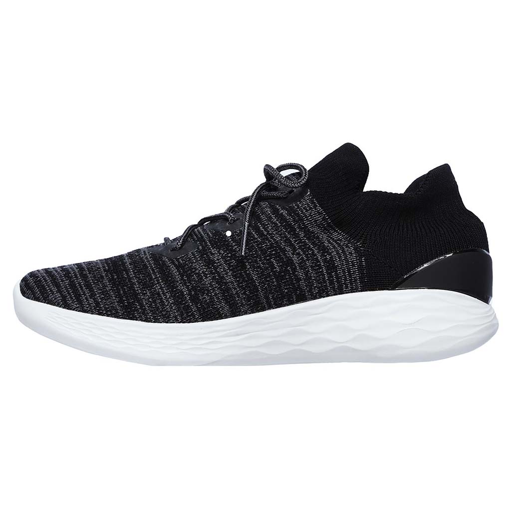 Skechers You Unique chaussures de marche femme noir blanc lv2