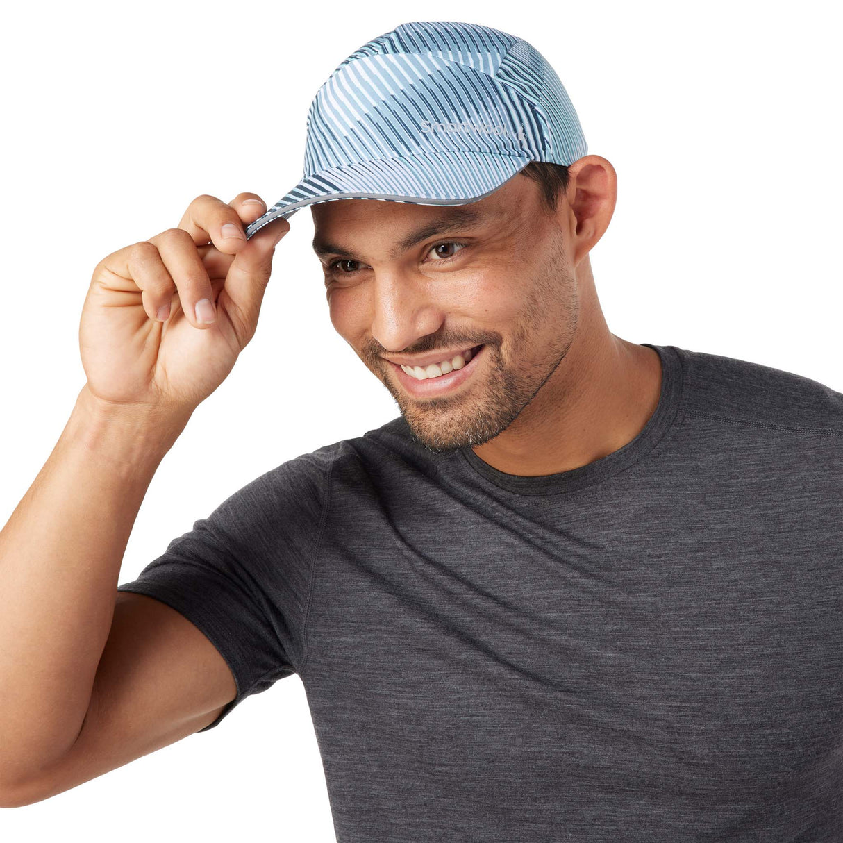 Smartwool Go Far Feel Good Runner's Cap casquette de course à pied homme aqua mountain
