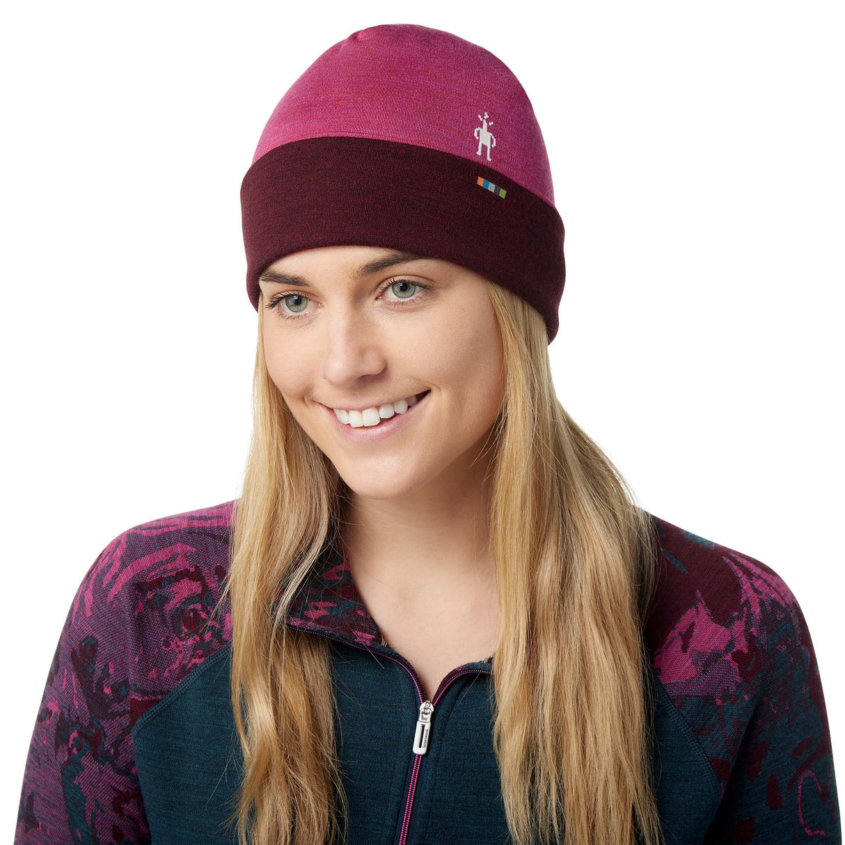Smartwool Merino 250 Cuffed Beanie tuque femme festive fuchsia