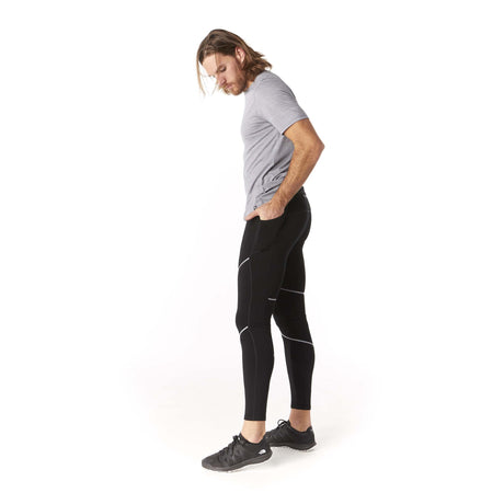 Smartwool Merino Sport Fleece legging en molleton noir homme dos