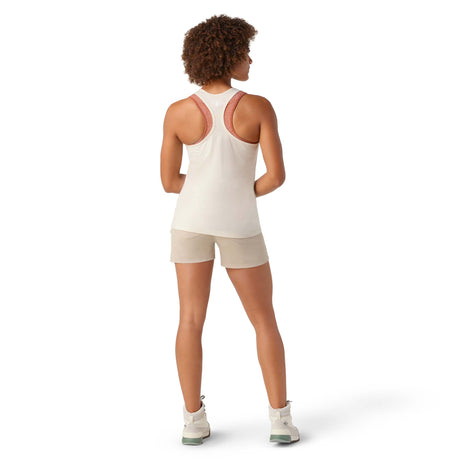 Smartwool camisole imprimée à dos nageur femme dos- amande chiné