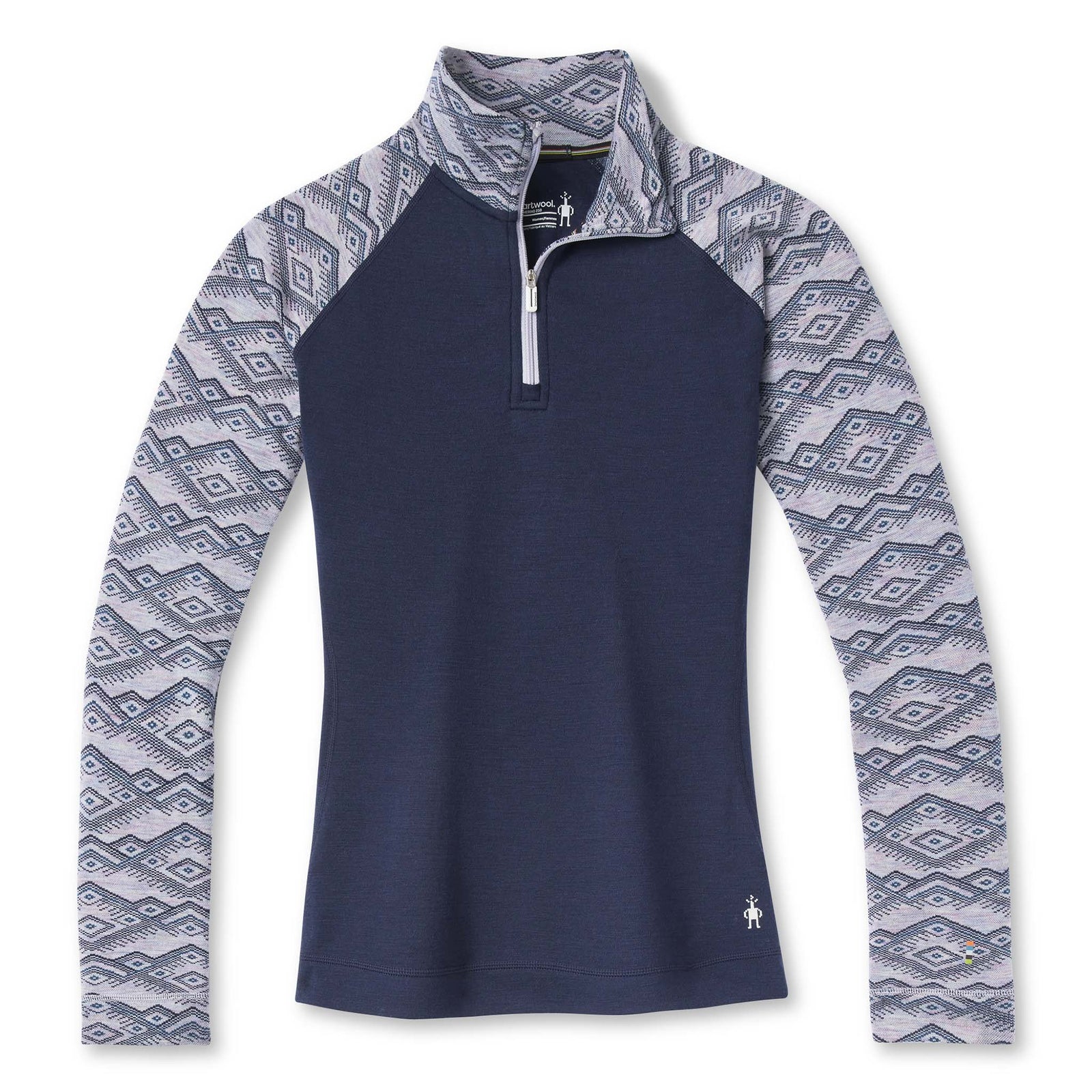 Smartwool Smartwool Merino 250 baselayer 1/4 zip à motif pour femme