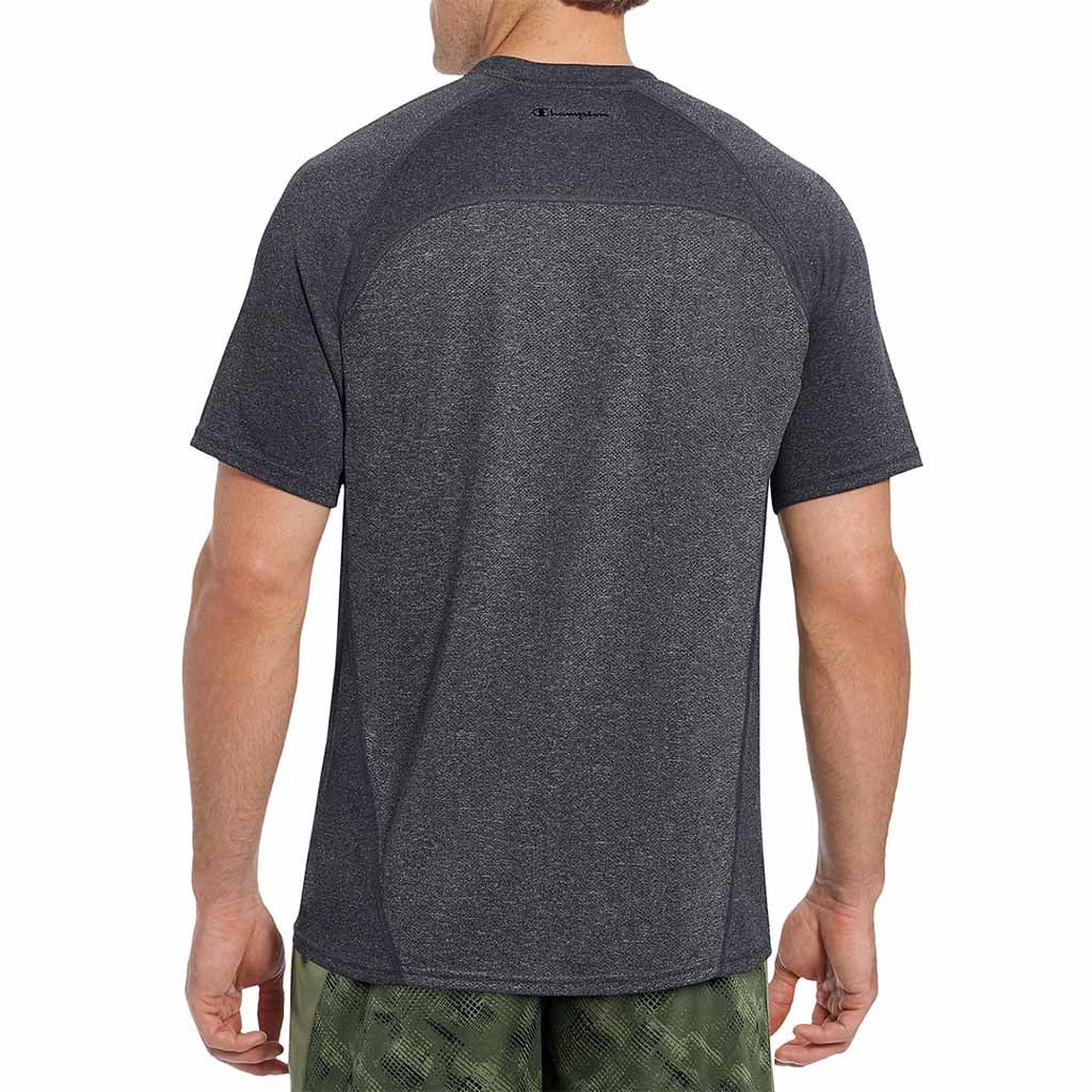 Champion Vapor Select T-shirt pour homme gris vue dos Soccer Sport Fitness
