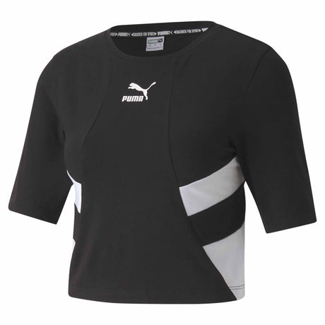 Puma TFS Retro Crop Top pour femme noir
