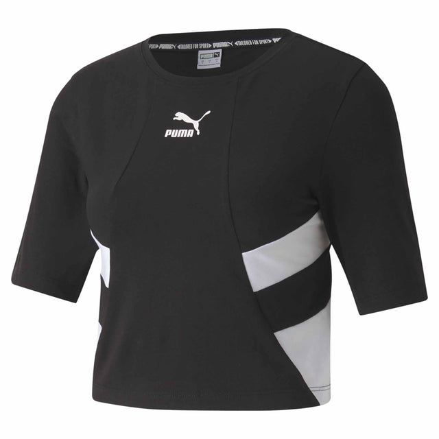 Puma TFS Retro Crop Top pour femme noir