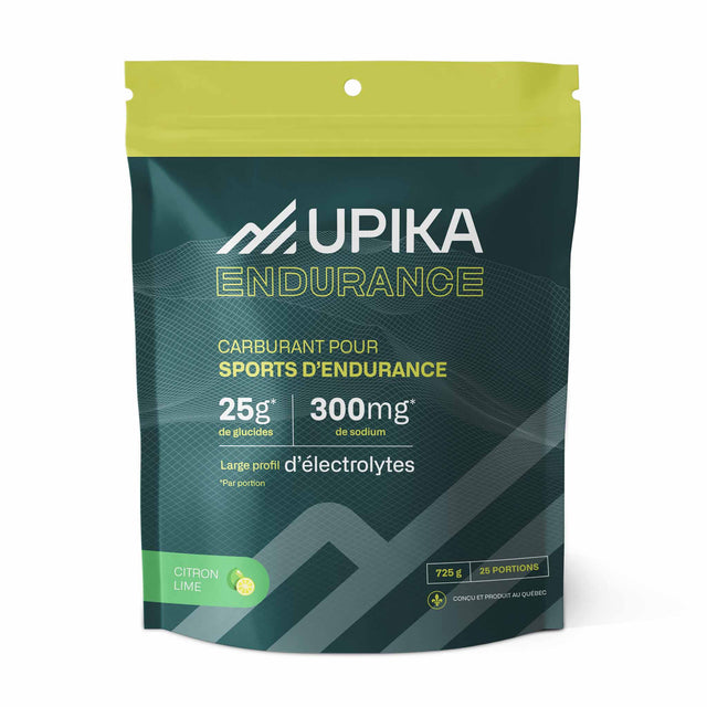 Upika Endurance carburant pour sport d'endurance - 25 portions - Citron Lime
