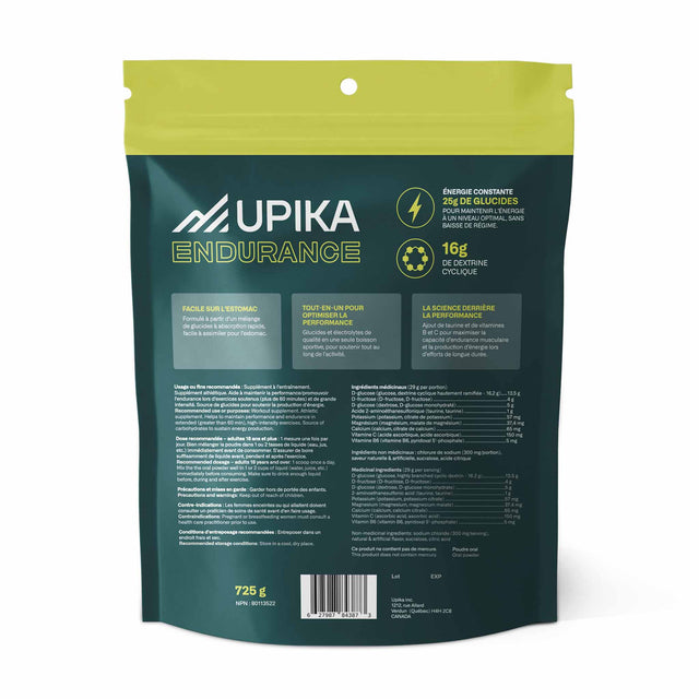 Upika Endurance Upika Endurance carburant pour sport d'endurance - 25 portions