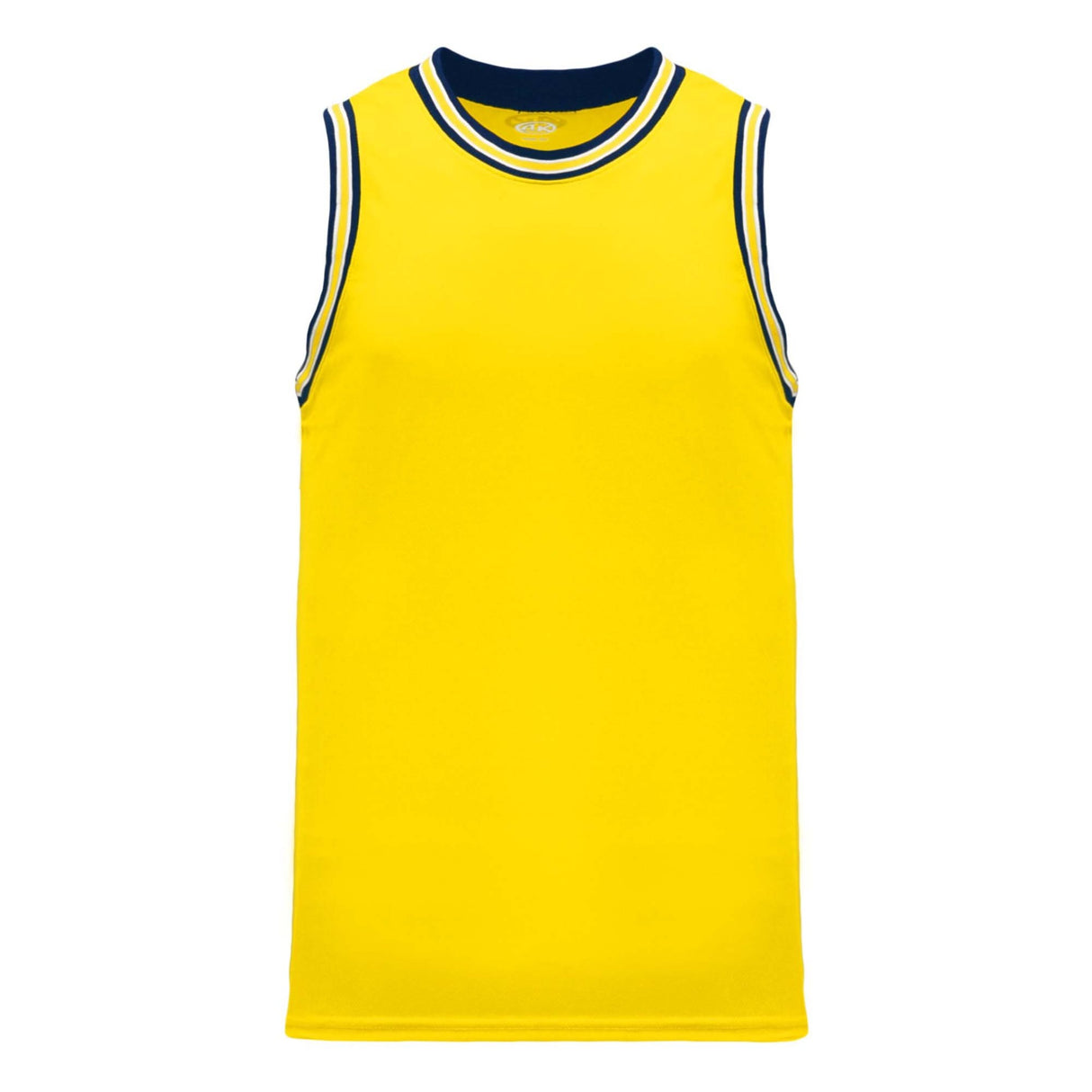 Athletic Knit B1710 camisole de basketball jaune marine
