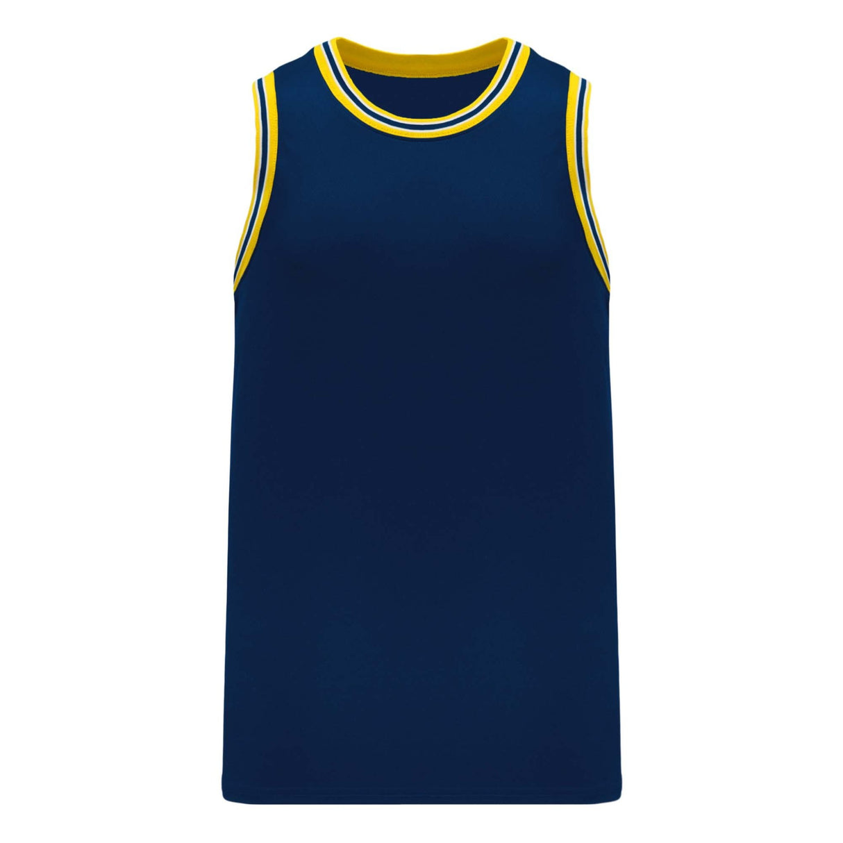 Athletic Knit B1710 camisole de basketball marine jaune