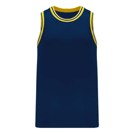 Athletic Knit B1710 camisole de basketball marine jaune