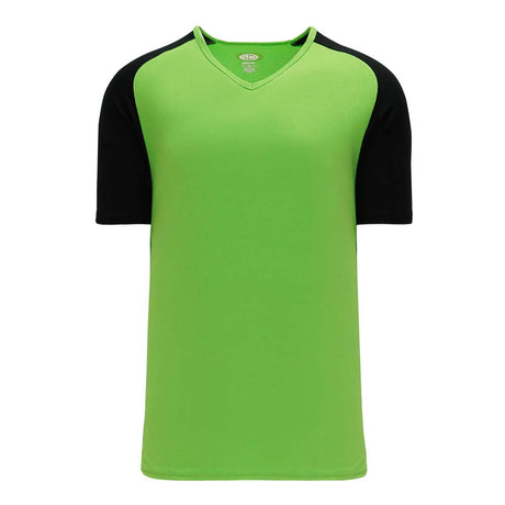 Athletic Knit S1375 chandail de soccer - Vert Lime / Noir