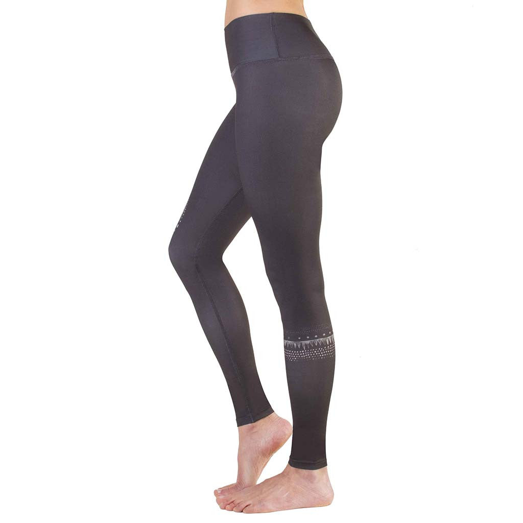 Legging de yoga Rose Buddha Hamsa Chanceux yoga leggings
