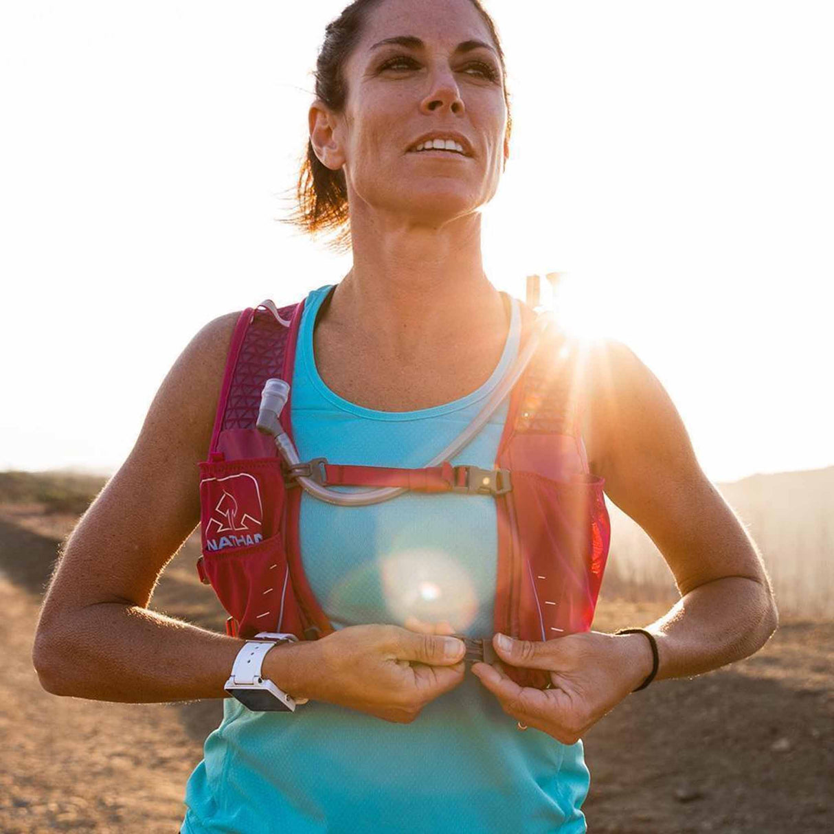 Nathan TrailMix 7L veste d'hydratation de course à pied pour femme attaches avant
