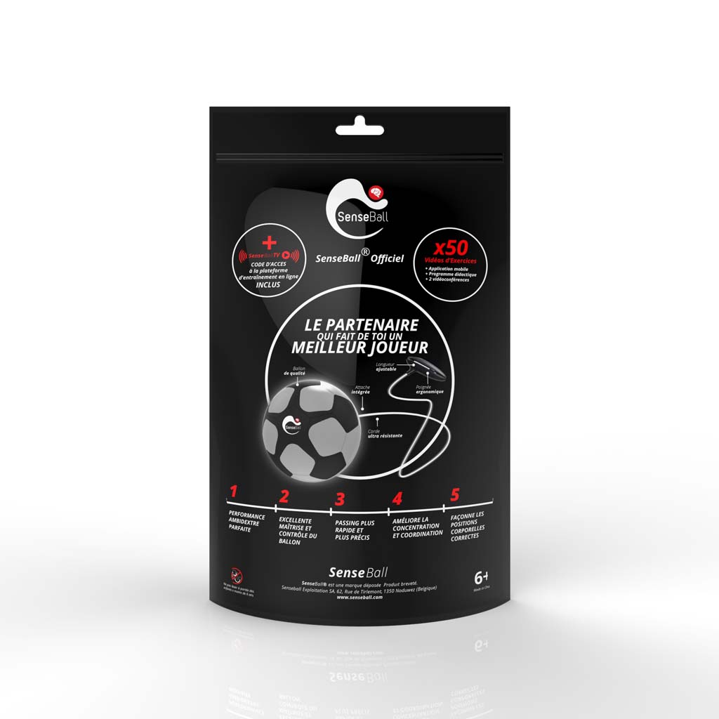 SenseBall ballon d'entrainement de soccer CogiTraining emballage
