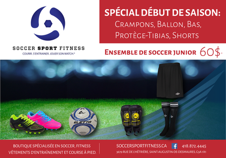 Promo debut de saison Soccer Sport Fitness
