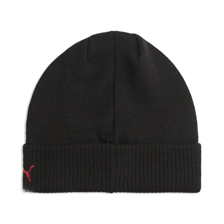 Puma AC Milan Essentials beanie, Black / Red colourway - back view