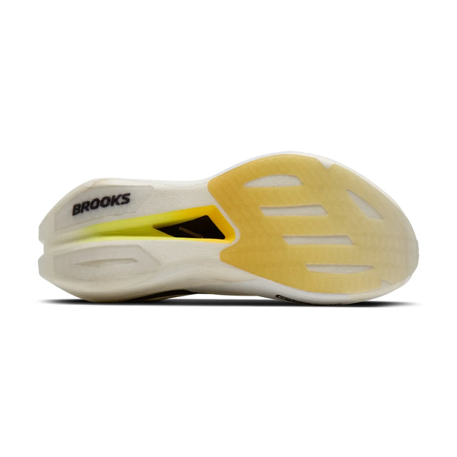 Brooks Hyperion Elite 6 chaussures de course à pied unisexes - Vaporous Grey / Yellow / Black