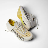 Brooks Hyperion Elite 6 chaussures de course à pied unisexes - Vaporous Grey / Yellow / Black
