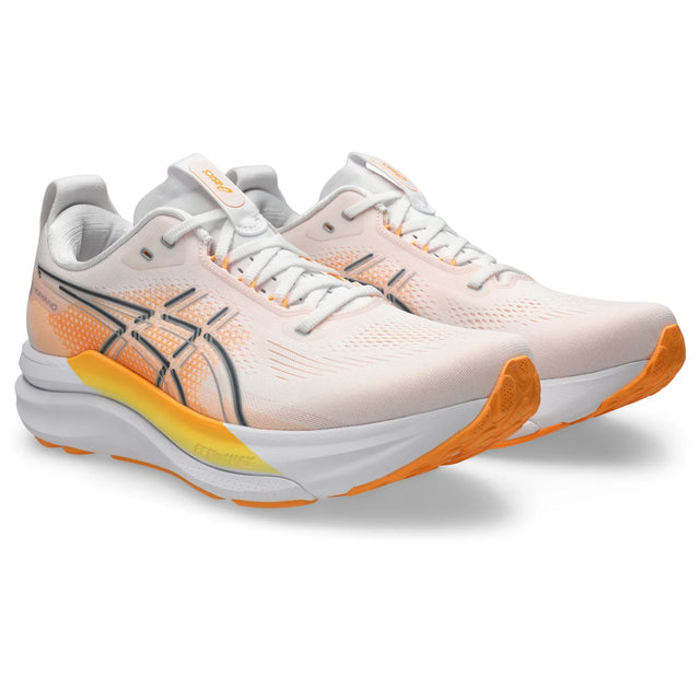 ASICS Gel-Kayano 33 Men's, White and Orange - lateral view