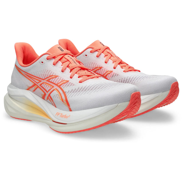 ASICS Sonicblast 2 Women's, White and Coral - lateral view