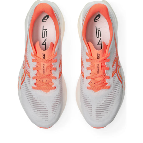 ASICS Sonicblast 2 pour femme, coloris blanc et corail - vue de dessus