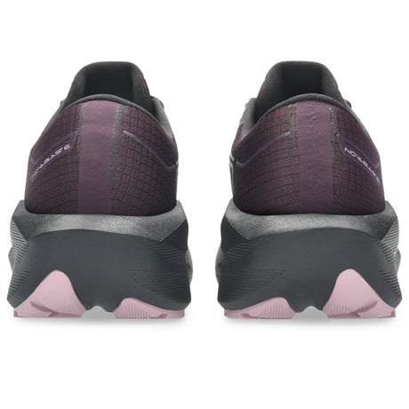 ASICS Novablast 6 GTX Women's, Aubergine and Black - back view