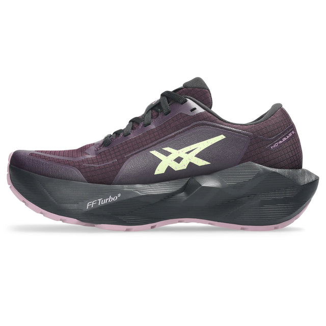 ASICS Novablast 6 GTX Women's, Aubergine and Black - medial view