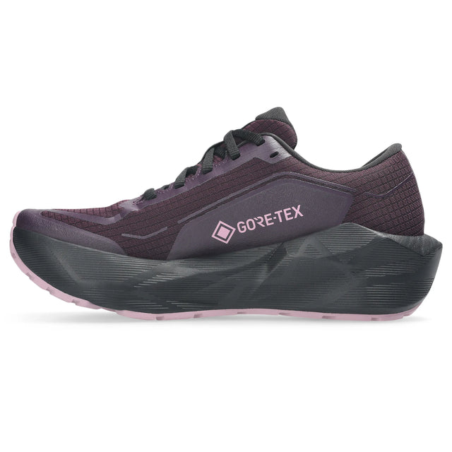 ASICS Novablast 6 GTX Women's, Aubergine and Black - left side view