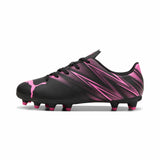 Puma Attacanto FG/AG Junior chaussure de soccer enfant - Puma Black / Poison Pink