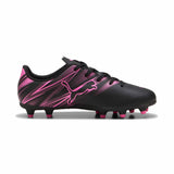 Puma Attacanto FG/AG Junior chaussure de soccer enfant - Puma Black / Poison Pink