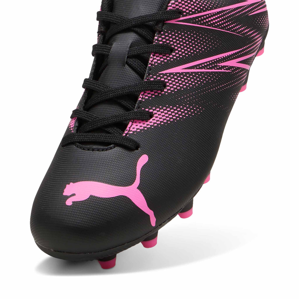 Puma Attacanto FG/AG Junior chaussure de soccer enfant - Puma Black / Poison Pink