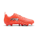 Puma Future 9 Play FG/AG Soccer Cleats - Glowing Red / Puma White