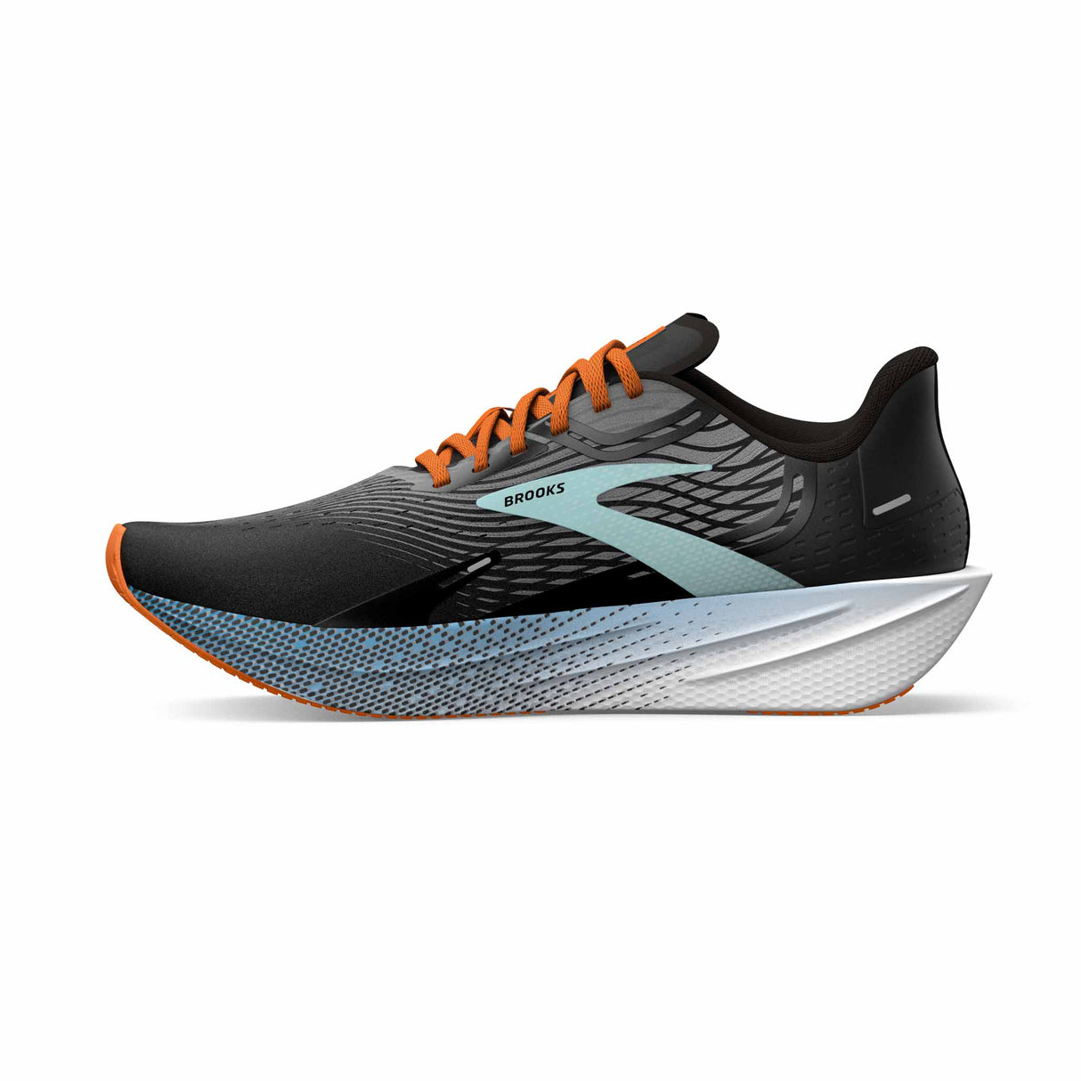 Brooks Hyperion Max chaussures de course à pied homme -  Black / Grey / Orange Clownfish