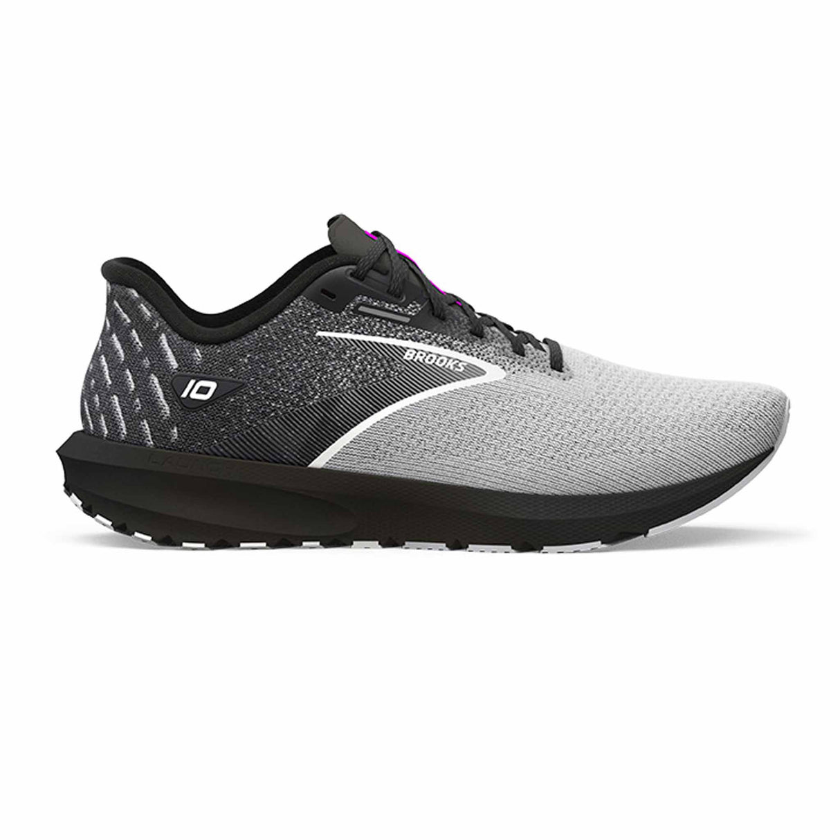 Brooks Launch 10 chaussures de course à pied pour homme - Black / Blackened Pearl / White