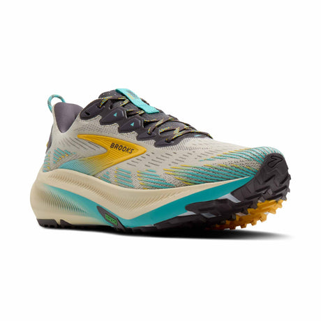 Brooks Ghost Trail Men's Trail Running Shoes - Bleached Sand / Rabbit / Bluefish