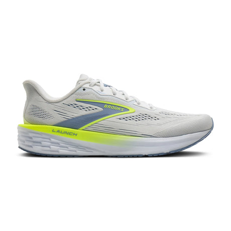 Brooks Launch 12 chaussures de course à pied homme - White / Rainwashed / Nightlife