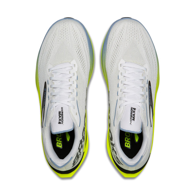 Brooks Hyperion Max 4 chaussures de course à pied pour homme - Blanc / Bleu / Nightlife