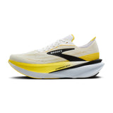 Brooks Hyperion Max 4 chaussures de course à pied pour homme - Blanc / Jaune Cyber / Noir