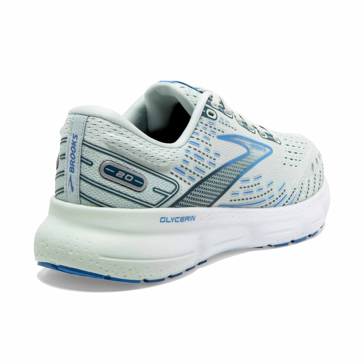 Brooks Glycerin 20 chaussures de course à pied femme - Glass / Marina / Legion Blue