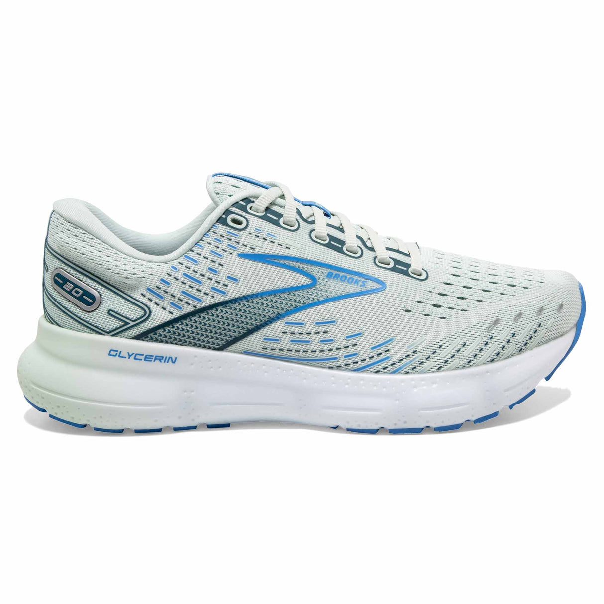 Brooks Glycerin 20 chaussures de course à pied femme - Glass / Marina / Legion Blue