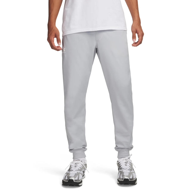 UA Sportstyle pantalon de jogging pour homme Mod Gray / Blanc - détail