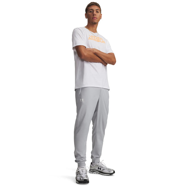 UA Sportstyle pantalon de jogging pour homme Mod Gray / Blanc