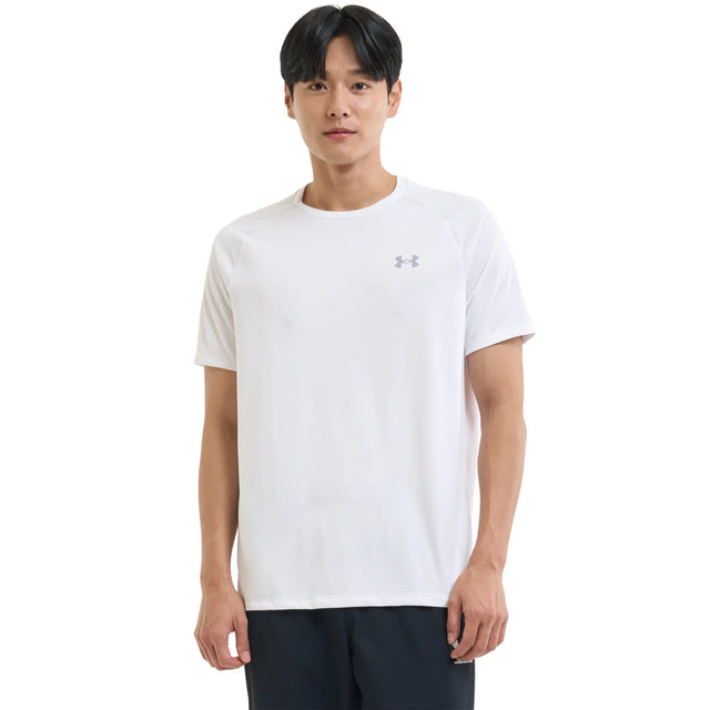 UA Tech 2.0 men's short sleeve t-shirt White / Overcast Gray