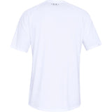 UA Tech 2.0 men's short sleeve t-shirt White / Overcast Gray - back