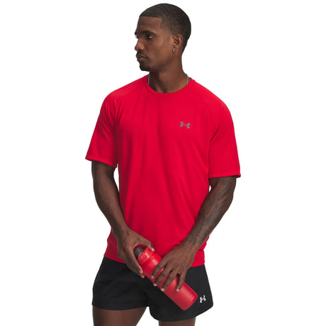 UA Tech 2.0 men's short sleeve t-shirt Red / Graphite