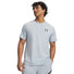 UA Sportstyle men's left chest logo short sleeve t-shirt Blue Fog / Black