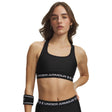 UA Crossback Mid women's sports bra Ultimate Black / White