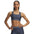 UA Crossback Mid women's sports bra Downpour Gray / Blue Fog